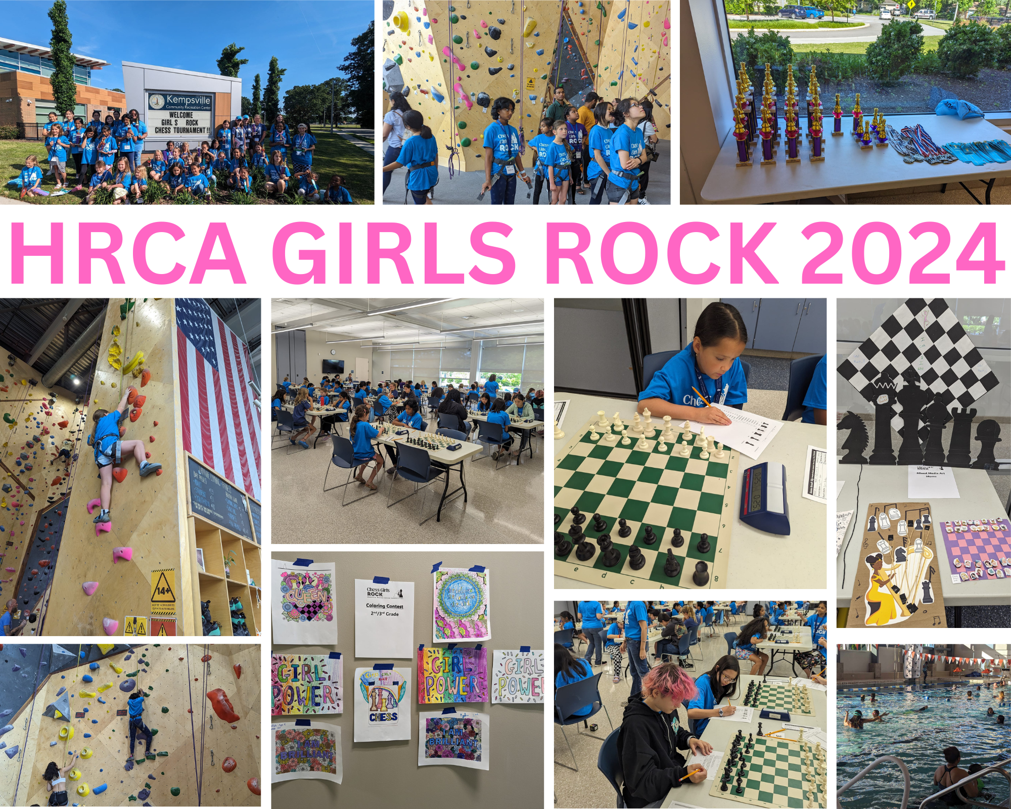 Photos of girls chess club